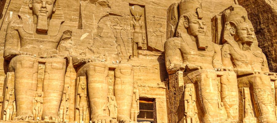 Abu simbel temples in egypt